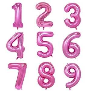 Boomwow 2019 balloon letter shaped game foil balloon number balloon color assorted