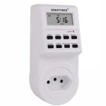 BR  Plug Digital Weekly Programmable Electrical Wall Plug-in Power Socket Timer Switch Outlet Time Clock 220V  AC