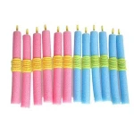 Brand New Foam Curler 12pcs/lot Popular Magical Anion Hair Curler Soft Pearl Sponge Hair Care Styling Roll Stick Roller Curler