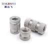 Brass Knurled Nut Stainless Steel Carbon Steel Straight Flower Insert Single and Double Pass Injection Nut M6 Thread Insert Nut