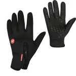 Breathable Full Finger Cycling Gloves Touch Screen Gloves Anti-slip Winter Bike Riding Waterproof Gloves