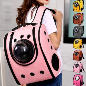 Breathable Pet Carrier Cat Kitten Dog Backpack Astronaut Capsule Window Backpack