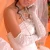Import Bridal Wedding Gloves Lengthened over the Elbow Elastic Pleated Zou Spandex Satin Sunscreen Arm Sleeves from China