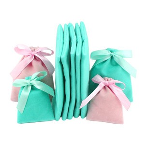 Butterfly Drawstring Gifts Bags Velvet Pouch Packaging Display Cosmetic Party Favors Candy Jewelry Pouches Bag