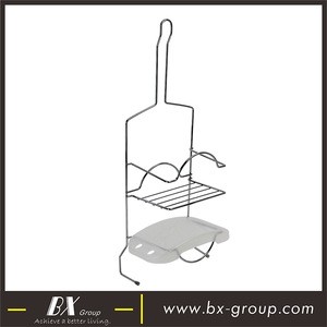 BX Group designed bathroom shower rack with plastic soap dish in low price