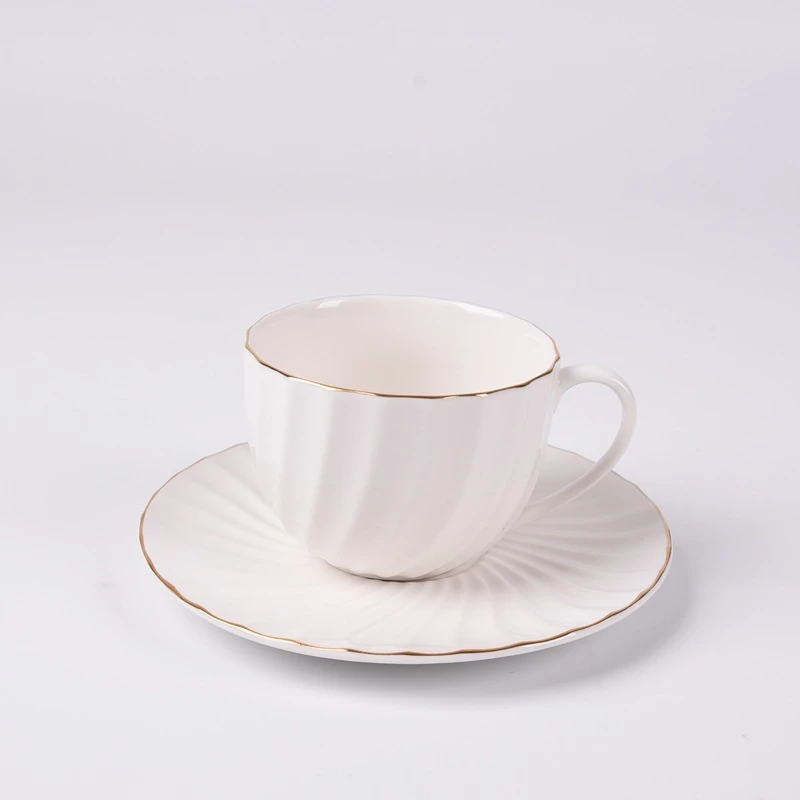 Cafe espresso dishwasher safe logo oem white 4oz white porcelain ceramic small coffee cup and saucer set