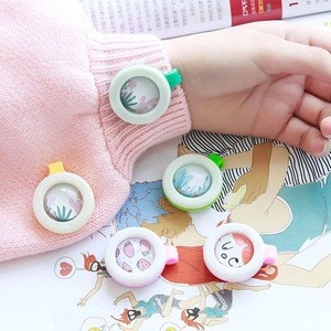 Cartoon child mosquito repellent button solid plant essential oil carry non-toxic anti-mosquito button for baby pregnant women