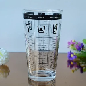 Cattelan glass  measuring cup  for vodka rum and tequila