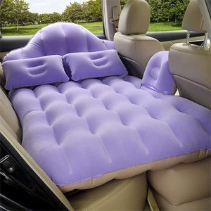 CE standard car back seat cover car travel inflatable bed portable camping air mattress for sale