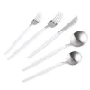ceramic hand stainless steel cutlery set kitchen fork spoon knife flatware set with box