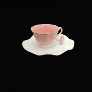 Ceramic new bone china 24pcs tea set with glazed colors