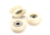 Ceramic Wire Guide Pulley with smooth surface , Alumina ceramic pulley Wire Cable Pulley