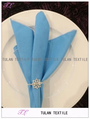 Cheap 18&quot; x 18&quot; Solid Polyester Linen Napkins Wedding Napkin Table Cloth Linen