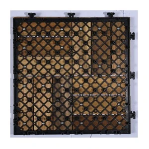 Cheap and durable teak deck tile wood flooring for garden  decoration