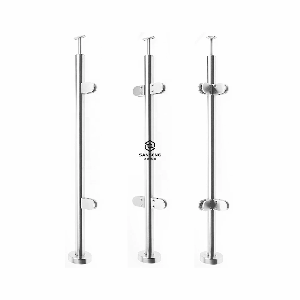 Cheap  modern stainless steel handrails glass balustrades
