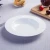 Import Cheap plain white large durable ceramic plates custom logo printed dinnerware deep dish dinner plates for soup from China
