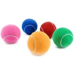 Cheap price 2.5'' customized color printed logo pet tennis balls