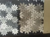Cheap price grey loose flower marble stone bathroom floor waterjet mosaic tiles for wall