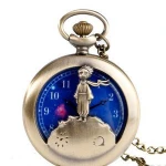Children Love Vintage Hollow Princeling Trend Pocket Watch Chains for Kids or Ladies