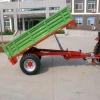 China 2T farm trailer 7CX-2 European type with back tipping and single axle