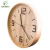 Import China Factory ready stock wooden wall clock real wood color custom brand wall clock decorative from China