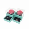 China Manufacturer Acrylic Flower Rose Wedding Gift Ring jewelry box bracelet necklace box