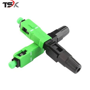 China Manufacturer FTTH Field Quick Assembly Fiber Optic SC APC  Fast Connector