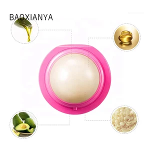 China Manufacturers Promotional OEM Herbal Organic Moisturizing Round Ball Natural Custom Waterproof Fruit Shaped Cute Lip Balm