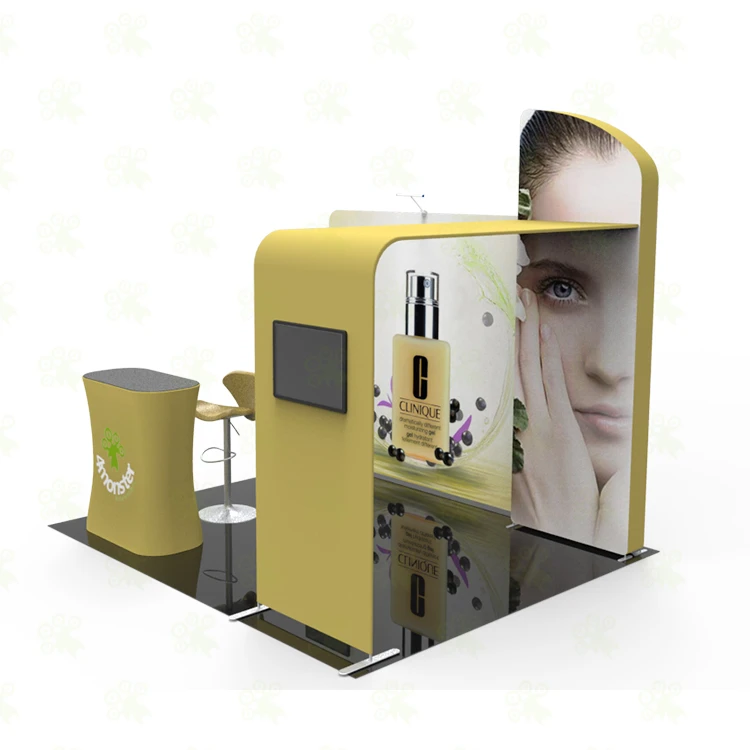 China morden design simple portable exhibition trade show 3x3 size modular exhibition booth