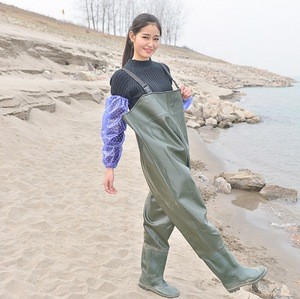 China Ningbo Factory Women Breathable Waterproof Fishing Pants Chest Waders