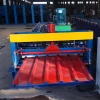 China sale competitive construction iron roof tile sheet panel metal color steel profile cold roll forming machine for steel
