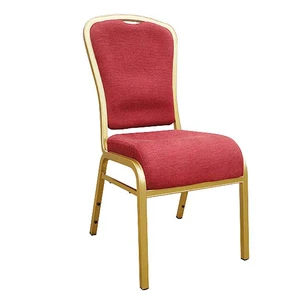 China supplier Aluminum events red banquet hotel chairs