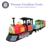 China Supplier One Locomotive And Three Carriages Mini Electric Trackless Thomas Train for Shopping Mall for sale