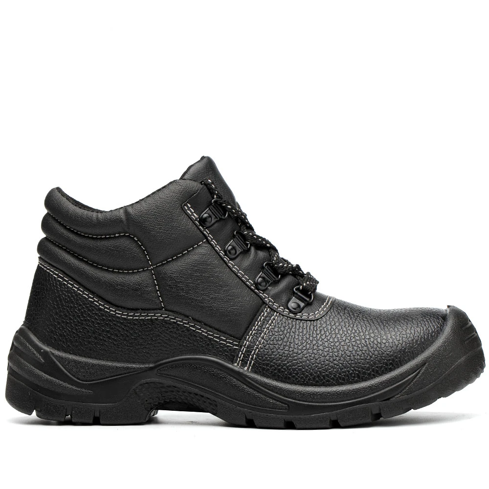 Chinese black steel esd steel toe work shoes deltaplus Chile safety shoes manufacturer