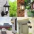 Chinese Factory Black Bronze Waterproof IP65 Modern Design Led Wall lights For Outdoor Farm Sidewalk Wall Lamp