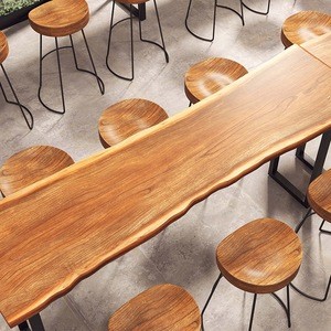 Chinese high quality epoxy table wood design kitchen bar table