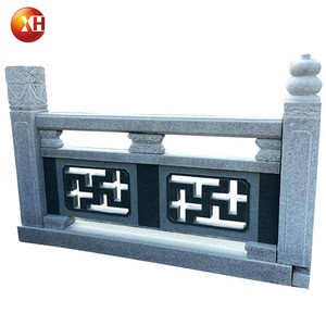 Chinese Style Temple Outdoor Stone Carving Ornaments And Natural Stone Balustrade And Long Stone Handrails For Decoration