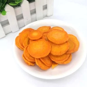 Chinese vegetable munchies low fat vacuum fried carrot vf crispy snack - carrot slice