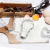 Christmas Decorations Fondant Cookie Decorating Tool Snowman Baking Cutter with Pastry Baking Tools Set