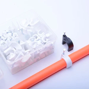Circle Nail Plastic Cable Clip For Sale Round Cable Clips