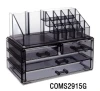 Clear acrylic cosmetic organizer with drawer
