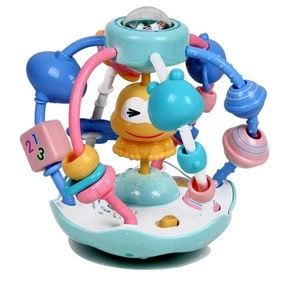 Colorful Funny Baby Hand Grabbing Basket Frog Rattles Ball Toys