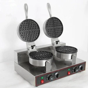 Commercial Stainless Steel Waffle Cone Baker Machine Electric Waffle Maker