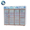commercial supermarket refrigerator fruit and vegetable display freezer with glass doors