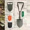 Compact Carbon Steel auto emergency camping survival Tri-fold shovel tool