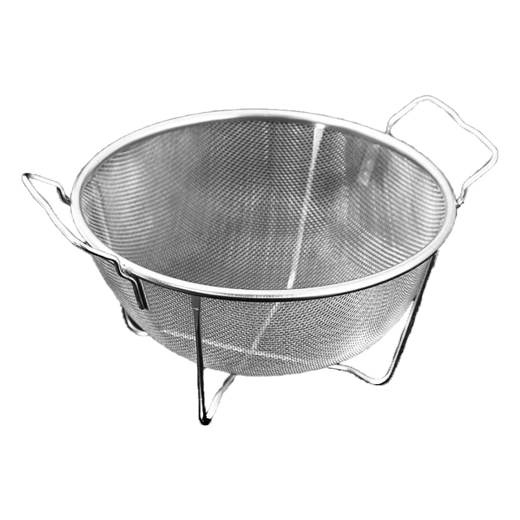 Competitive and useful Eco-Friendly Stainless Steel  Mesh Storage Colander  Strainer vegetable and fruit basket strainer