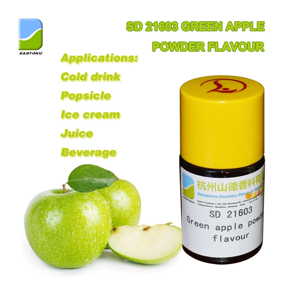 Concentrated fresh green apple flavor SD 21603 low dosage for juice/beverage/cold drink/ Ice cream/ popsicle/ Dairy products