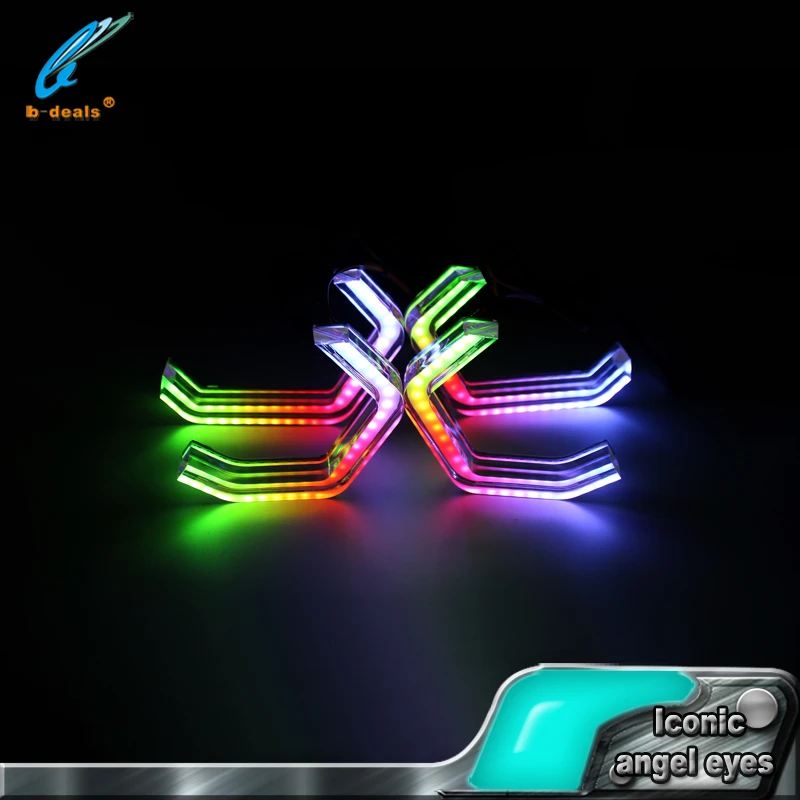 Concept M4 Style 5050 Rgbw led Iconic Angel Eyes kit car lighting DRL for BMW