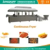 Continuous frying line/continuous fryer for snack/pellet fryer