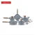 Import cooklover 15pcs die cast aluminum marble coating  induction  bottom cooking pots set from China